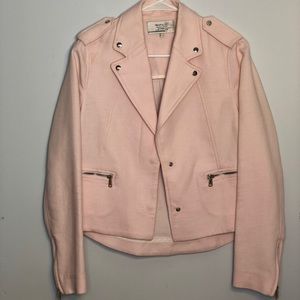 Light Pink Moto Jacket from Zara